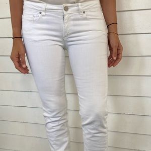 Paige Premium Denim White Straight Leg Jean sz 28